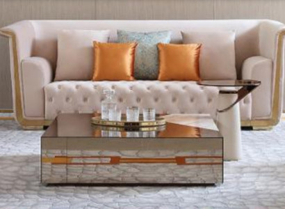 Designer Modern Couchtisch Beistelltisch Sofa Marmor Tisch Glas Kaffeetisch Neu